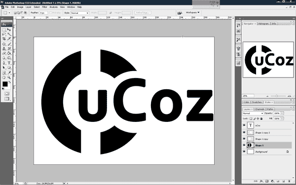 Нарисованный логотип uCoz
